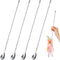 4 Pcs 15.7 Inches Bar Spoon Stainless Steel Cocktail Stirrer Mixing Spoon Spiral Pattern Bar Spoon for Cocktail Shaker Tall Cups...