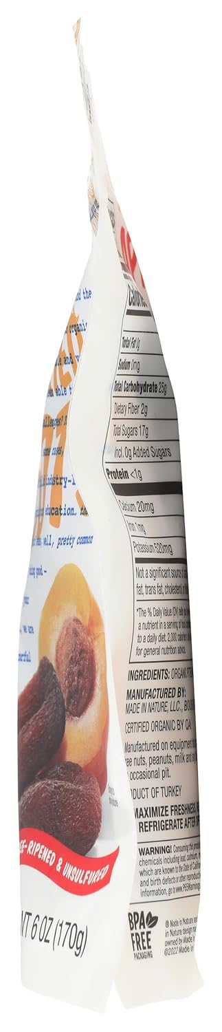 Made In Nature Organic Dried & Unsulfured Apricots, 6 oz...