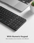 Bluetooth Keyboard, Foldable Keyboard, Portable Keyboard, Travel Keyboard Compatible with Windows iOS Android iPad, iPhone and Tablet (B089)...
