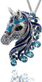 Horse Pendant Necklace 24 inches Chain Gift Boxed Fashion Jewelry...