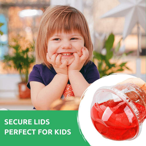 10 oz Clear Plastic Dessert Cups with Dome Lids No hole - 20 Sets Disposable Snack Bowls for Ice Cream, Parfait, Banana Pudding, Jello and Individ...