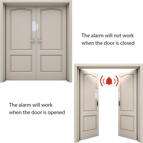 Door Window Alarm, 90DB Door Alarms for Kids Safety, Door Window Burglar Alarm-Window Pool Alarms for Home (12 Pack)...