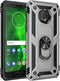 Military Grade Drop Impact for Motorola Moto G6 Case 360 Metal Rotating Ring Kickstand Holder Magnetic Car Mount Armor Heavy Duty Protection Shock...
