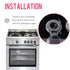 EUDEMON Clear 6pack Safety Children Kitchen Stove Gas Knob Covers (Clear)
