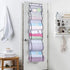 MISSLO 6 Clear Pockets Over Door Organizer for Handbags, Caps, Accessories (White)...