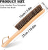 Horsehair Garment Brush Long Wooden Handle Brush Soft Clothes Brush Hat Brush Hair Removal Cleaning Brush Lint Brush for Pet Sofa Bed...