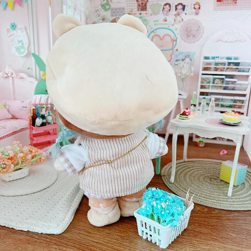 niannyyhouse Bear Suit Dress Up Hat T-Shirt Vest Pants Shoes Backpack 7.8in?20cm? Plush Doll Stuffed Figures Toys Clothes Accessories...