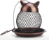 Outside Wild Bird Feeder, Heavy Duty Metal Frame Squirrel Proof Bird Feeders Hanging for Garden Yard Outdoor Decoration, Cute Cat Shaped...