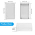 ABS Plastic Project Boxes for Electronics, Waterproof Junction Box, Electrical Project Enclosure, Black Dustproof Project Case (White-3.93 x 2.36 ...