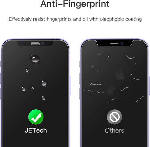 JETech Full Coverage Screen Protector for iPhone 12 mini 5.4-Inch, 9H Tempered Glass Film Case-Friendly, HD Clear, 3-Pack...