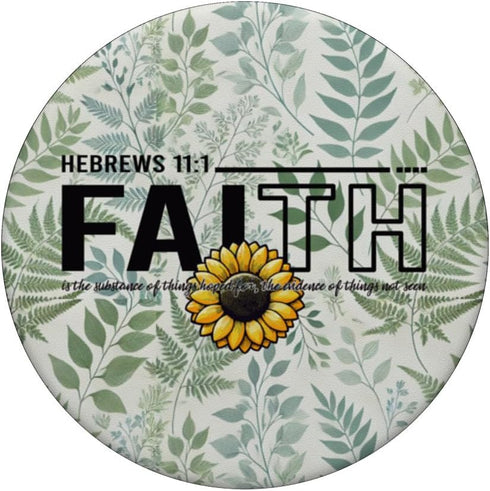 Faith Sunflower Jesus Religious PopSockets Standard PopGrip...