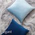 lalaLOOM Velvet Throw Pillow Covers, Set of 2, 18x18 Decorative Square Pillows Home Decor, Soft Accent Cases, Silky Machine Washable Pillowcases f...