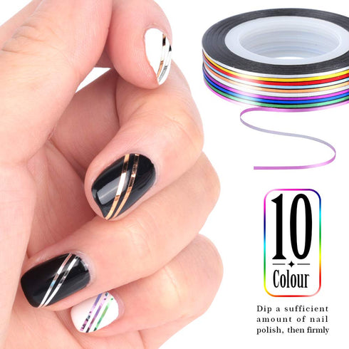 Teenitor Nail Art Brushes,3D Nail Art Paiting Polish Design Kit with 15 Nail Gel Brushes, Nail Dotting Pen 5pcs, 12 Colors Nail Rinestones 10 Adhe...