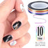 Teenitor Nail Art Brushes,3D Nail Art Paiting Polish Design Kit with 15 Nail Gel Brushes, Nail Dotting Pen 5pcs, 12 Colors Nail Rinestones 10 Adhe...