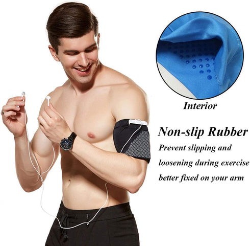 Sports Running Armband,Lightweight All Purpose Sport Bag Arm Band Strap Holder Pouch Comfortable Phone Armband Sleeve for Exercise Workout Fits iP...