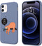JOYLAND Blue Soft Liquid Silicone Rubber Slim Phone Case Cover with Microfiber Linin for iPhone XR Case Cute Sloth in The Tree Coffee Phone Cover ...