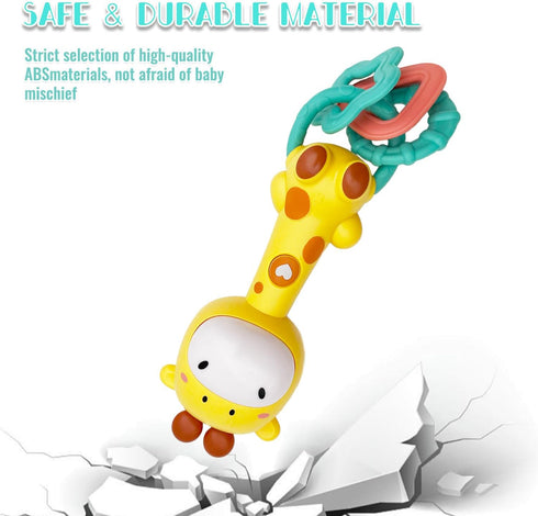 Baby Music Rattles Toy 6-12 Months, baby teething toys with music and light, Toddler Learning Toys with Music and Light Newborn Toys Infant Baby B...