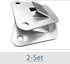 2-Set Wall Fan Mounting Bracket, Heavy Duty Wall Mounting Fan Bracket, Solid Steel Fan Wall Mount Bracket with Fastening Screws, Oscillation Fans ...