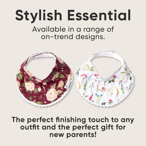 Copper Pearl Baby Bandana Drool Bibs for Drooling and Teething 2-Pack Fashion Bibs Gift Set for Girls “Scarlet...