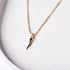LEMON GRASS Minimalist Dainty Gold Italian Horn Necklace | Sterling Silver Lucky Horn Dainty Protection Necklace Layer Cornicello Jewelry...