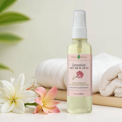 Carnation Linen & Room Spray, Natural Aromatic Bathroom Spray Made with Pure Essential Oils, Refreshing Home Fragrance...
