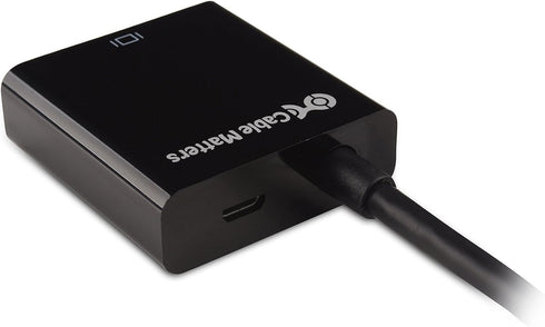 Cable Matters Micro HDMI to VGA Adapter (Micro HDMI to VGA Converter) in Black...