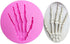 Hand Bone Shape Silicone Molds for Halloween Cake Decorating Tools DIY Chocolate Candy Cookies Biscuits Gum Fondant Pudding Cupcake Baking Mold, H...