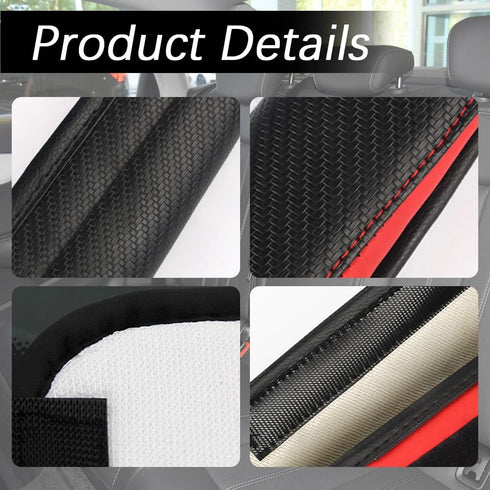 Car Seat Belt Cover, Soft Auto Seat Belt Cover, Diamond Crown Gear Shifter Cover, Car Seat Belt Strap Cushion, Carbon Fiber Leather Car Seat Belt ...