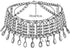 YERTTER Vintage Boho Full Rhinestones Necklaces Tassel Jewelry Set Layered Pendant Statement Chunky Chain Necklace for Women...