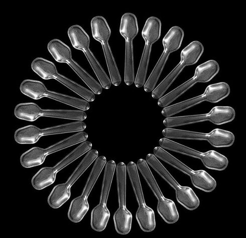 500Pcs Clear Plastic Tasting Spoons Disposable Mini Tasters Spoons Food Ice Cream Spoons Frozen Dessert Supplies...