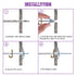 Swpeet Assorted 24 Pcs Toggle Bolt and Wing Nut Kit for Hanging Heavy Items on Drywall - 1/8 Inch, 3/16Inch, 1/4Inch...