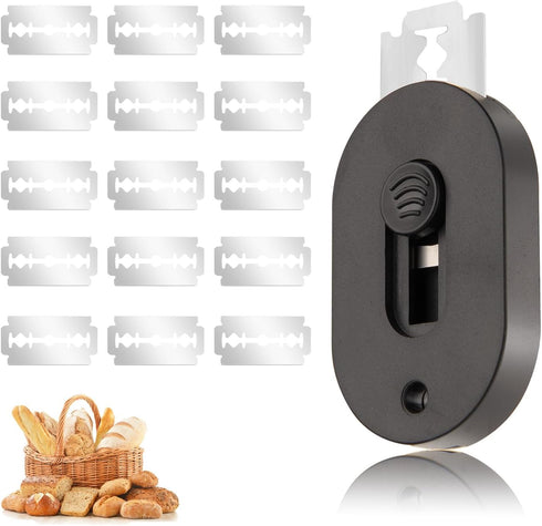 Magnetic Bread Lam Dough Scoring Tool, Bread Lame Slashing Tool with 15 Razor Blades, Professional Bread Lame for Dough Scoring Knife, Sourdough B...
