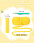 Katech 4 Pack 100g T Shirt Yarn Kit, Fabric Yarn for DIY Hand Knitting, 130 yds Spaghetti Yarn Yellow Crochet Cloth Yarn for Crocheting Bag & Bask...