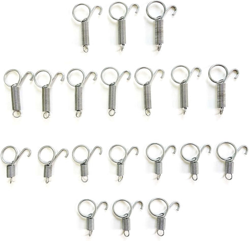 20Pcs Spring Door Latch for Cages Metal Finger Spring Hooks 2 Sizes Multi-Functional Wire Cage Spring Latch Security for Fixing Pet Cage Door Dog ...