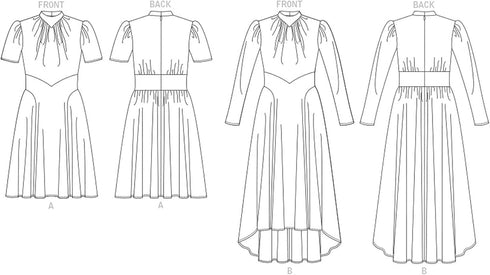 Vogue Misses' Semi-Fitted Dress Sewing Pattern Kit, Code V1862, Sizes 8-10-12-14-16, Multicolor...