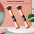 Face Foundation Brush, 2in1 Double Ended Makeup Brushes, Blush Brush, Loose Powder Brush for Blending Liquid Powder, Concealer Cream Cosmetics Mak...