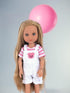 14 Inch Doll Clothes- Little Piggy Overall Set Fits 14 Inch Lorelei and Friends and Evia's World Dolls...