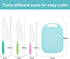 Kids Knife 4-Piece with Cutting Board - Toddler Knife Set Children's Cooking Nylon Knives - Serrated Edges and Firm Grip Suitable for Cutting Sala...