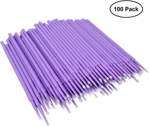 ATLIN Touch Up Paint Brushes, 100 Pack of 1.5mm Disposable Micro Applicators for Automotive Paint Chip Repair...
