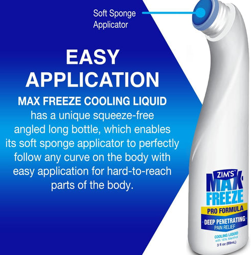 Zim's Max Freeze Pain Relief Topical Analgesic Cooling Liquid for Muscles and Joints Associated with Backaches, Arthritis, Strains, Bruises & Spra...