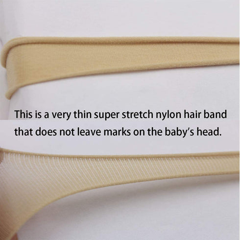 Qearl 60 Pack Soft Stretchy DIY Nylon Headbands Hair Bands Bows DIY Accessory for Newborn Baby Girls with Box...