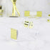 NatSumeBasics Tape Dispenser Desk Pure Gold Acrylic Washi Tapes Holder Dispenser for Aesthetic Office School Accessories Supplies (Clear Yellow Go...