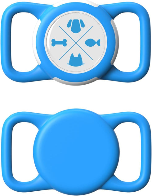 Compatiable with Apple airtag Waterproof Holder, airtag Tracker Protective case, airtag Holder for Dogs/Cats Collar, Silicone Soft Lightweight air...
