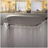 Alloy Plastic Windows and Balcony Curtain Track Soft Curved Track Curved Track Rail Slide Rail Accessories (2 Meters)...