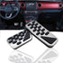 Non-Slip Foot Pedal Pads Compatible with Wrangler JL 2018-up/Gladiator 2019-up,at No Drilling Aluminum Brake and Accelerator Pedal Covers...