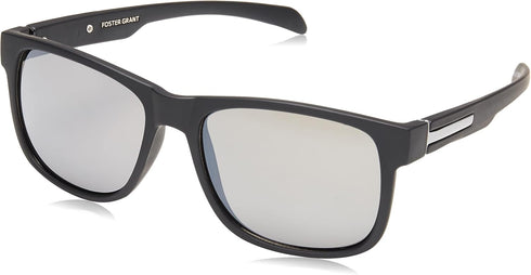 Foster Grant Mens Ramble Sunglasses Sunglasses Black Frame Grey Lenses Way Shape, Black/Smoke, 52 mm US...
