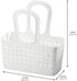iDesign Portable Plastic Shower Tote Caddy with Handle for College Dorm or Bathroom - White - Made in USA...