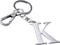 Initial Letter Key chain Silver for Men Women Bright 304 Stainless Steel Gold Alphabet Keychain Ring for Girls Boys...