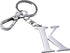 Initial Letter Key chain Silver for Men Women Bright 304 Stainless Steel Gold Alphabet Keychain Ring for Girls Boys...