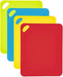 Southern Homewares Cutting Boards Set of 4 - Southern Homewares - Durable Flexible Plastic Kitchen Food Prep Mats Kitchen Accessory Multicolored...